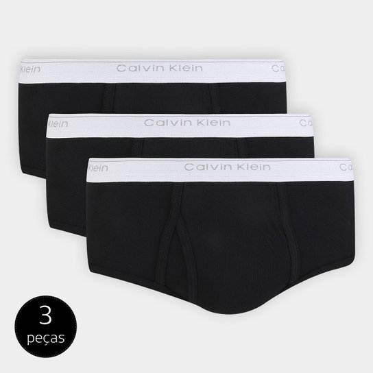 Kit de Cuecas Slip Calvin Klein Básica 3 Peças - Preto é ruim? Kit de Cuecas Slip Calvin Klein Básica 3 Peças - Preto é boa?