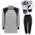 Kit de Goleiro Camisa + Calça Acolchoada + Luva - Cinza+Branco