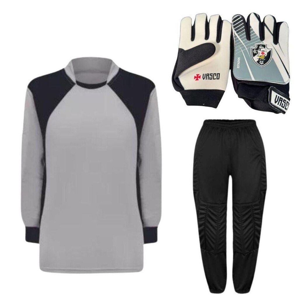 Kit De Goleiro TRB + Luva De Goleiro Infantil Vasco DRB Goalkeeper