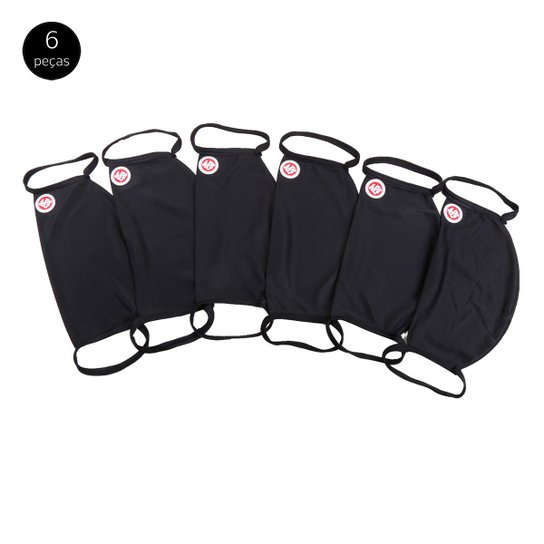 Kit de Máscaras de Proteção Internacional Modelagem Ampla Laváveis - 6 Unid - Preto é ruim? Kit de Máscaras de Proteção Internacional Modelagem Ampla Laváveis - 6 Unid - Preto é boa?