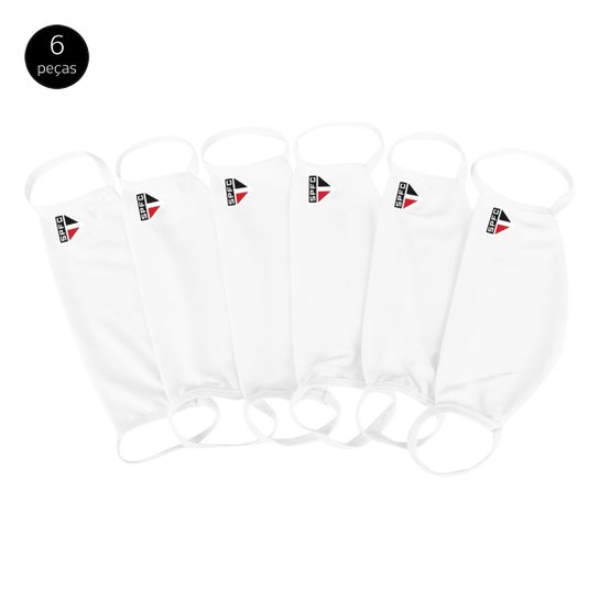Kit de Máscaras de Proteção Juvenil São Paulo Laváveis - 6 Unid - Branco é ruim? Kit de Máscaras de Proteção Juvenil São Paulo Laváveis - 6 Unid - Branco é boa?