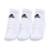 Kit de meia com 3 pares Cush Low 3PP Adidas - Branco