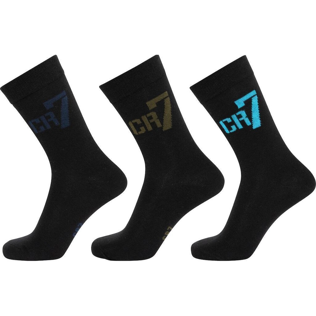Kit de Meias Infantil CR7 Cotton Stretch com 3 Pares