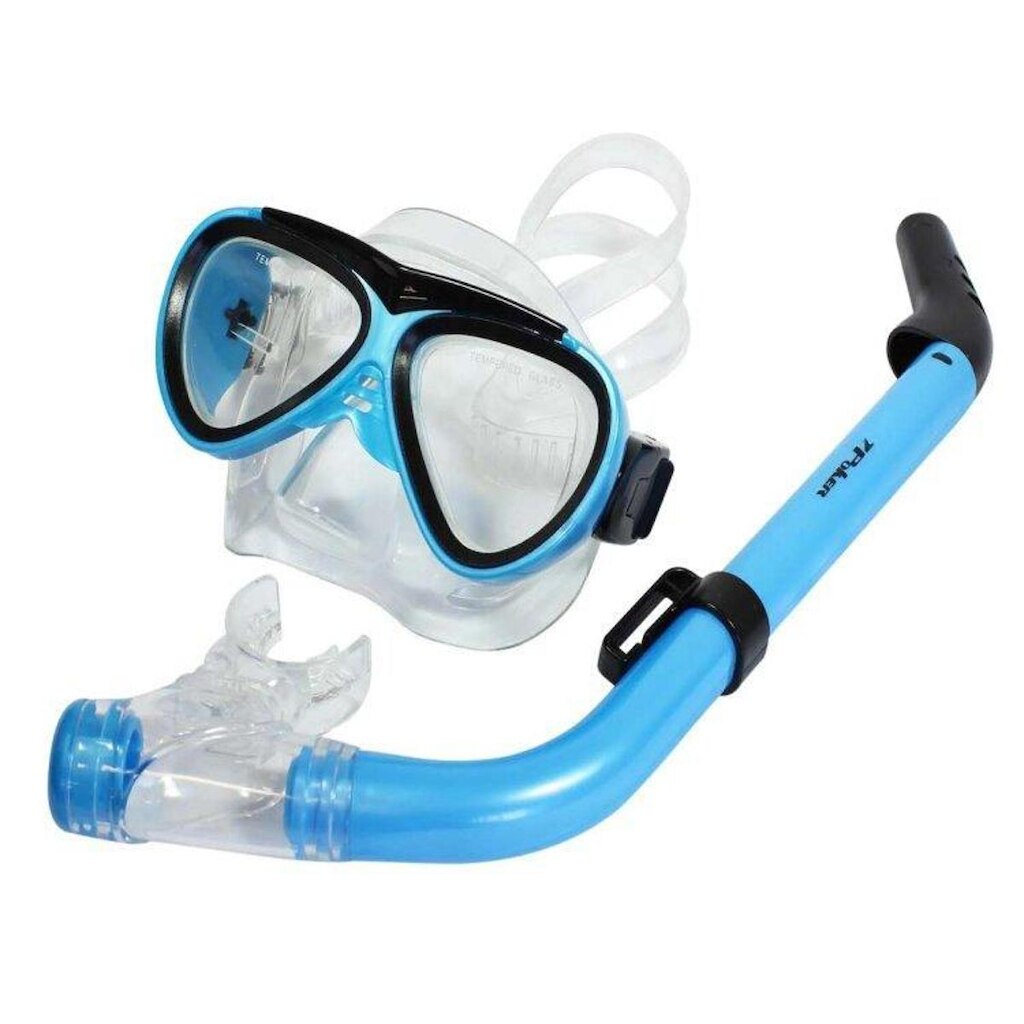 Kit De Mergulho Infantil Poker Tinos - Azul celeste - U