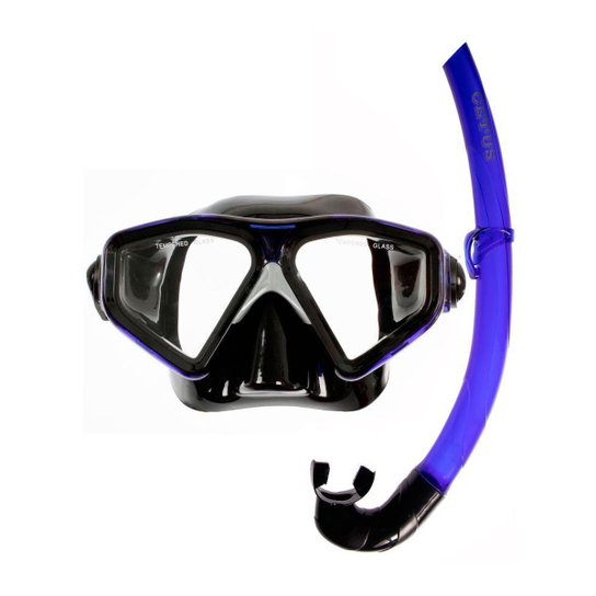 Kit de Mergulho Máscara+Respirador Cetus Rapallo Fun - Azul Menor preço em Kit de Mergulho Máscara+Respirador Cetus Rapallo Fun - Azul
