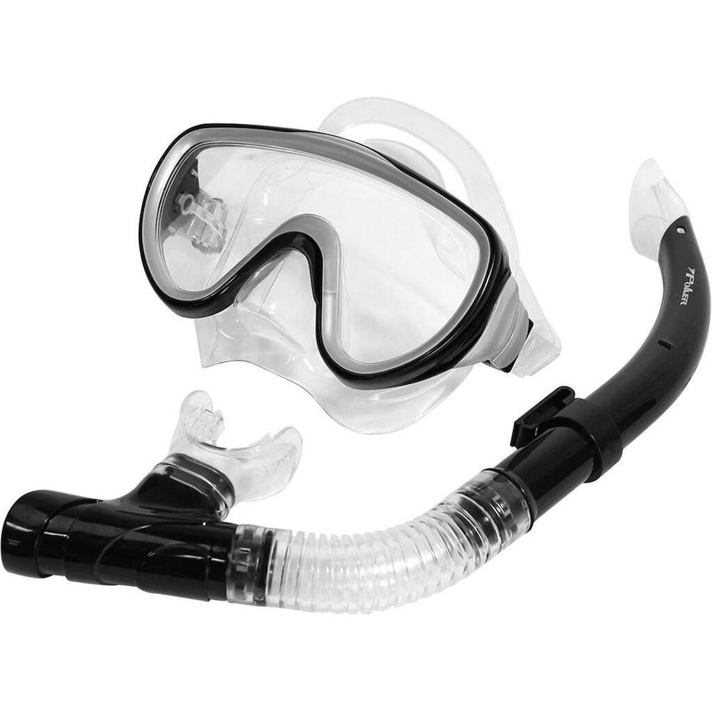 Kit De Mergulho Snorkel + Mascara Poker