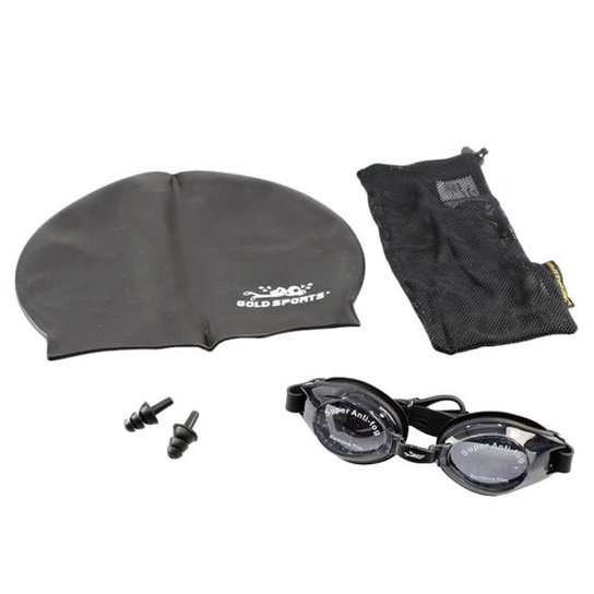 Kit De Natação Gold Sports New Endura - Preto Menor preço em Kit De Natação Gold Sports New Endura - Preto