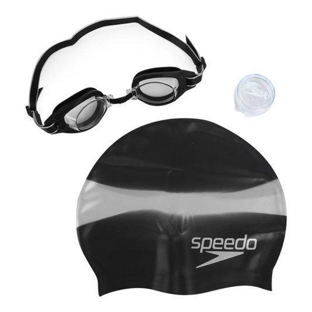 Kit De Natação Speedo Slc - Preto