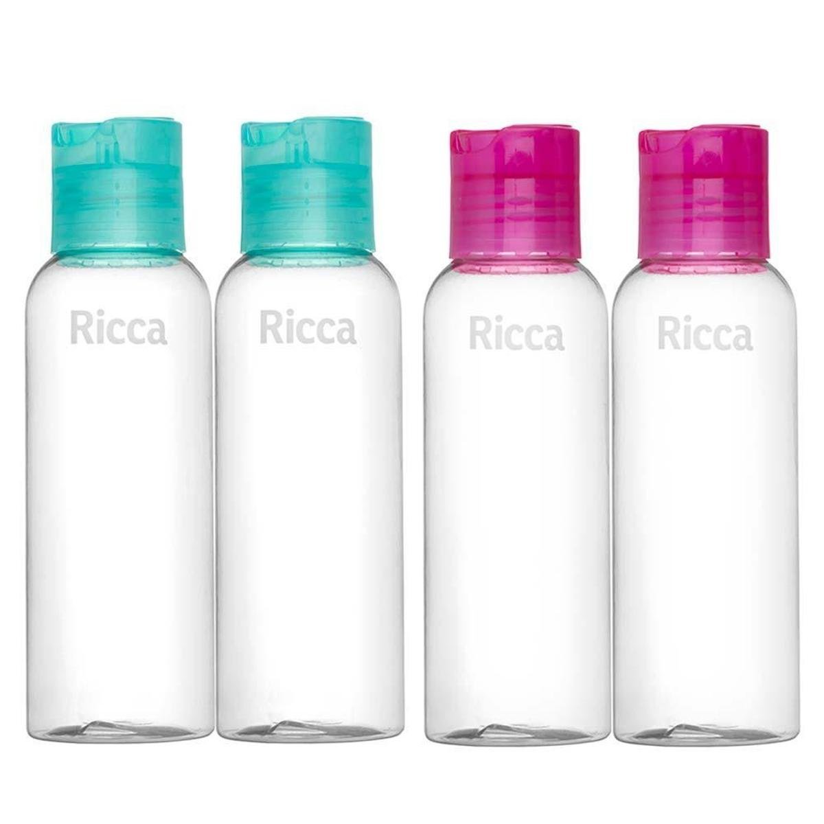 Kit de viagem Ricca com 2 Frascos Disk Top Kit - Incolor | Netshoes