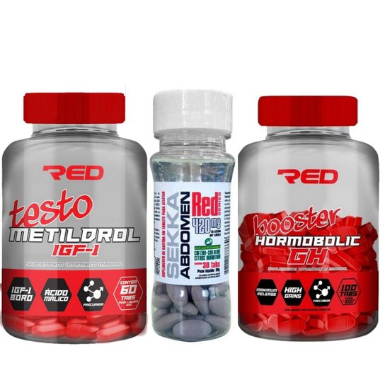 Kit Definição E Massa Metildrol + Sekka Abdomen + Gh Bolic Menor preço em Kit Definição E Massa Metildrol + Sekka Abdomen + Gh Bolic