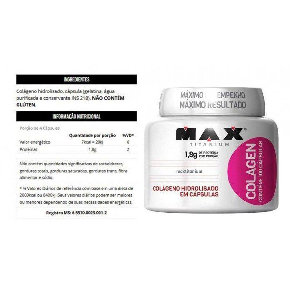 colageno max titanium netshoes