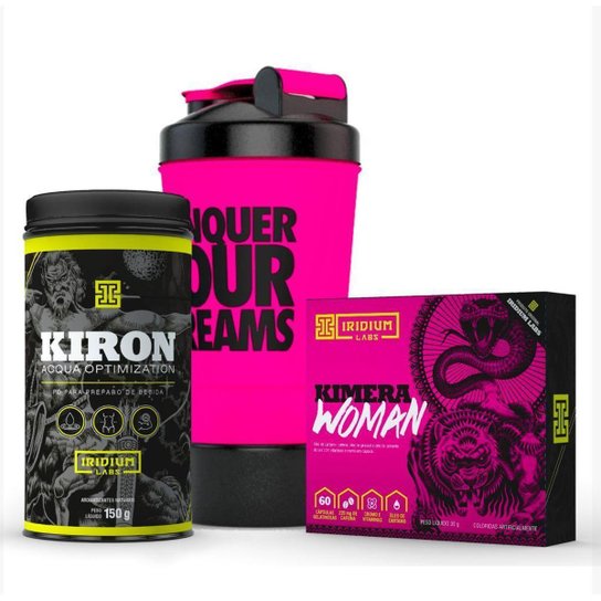 Kit Desinchar - Kimera Woman + Kiron Chá Diurético + Coqueteleira Rosa Menor preço em Kit Desinchar - Kimera Woman + Kiron Chá Diurético + Coqueteleira Rosa