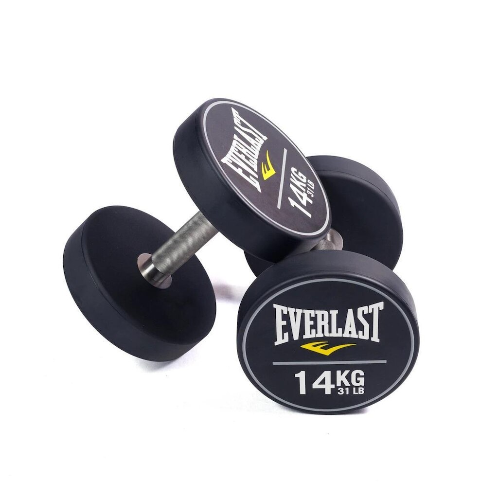 Kit Dumbbell PU Everlast Inox De 14kg - Par