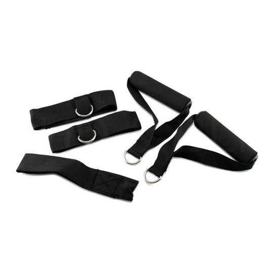 Kit Elástico Extensor com 11 Itens Treino Funcional Yangfit