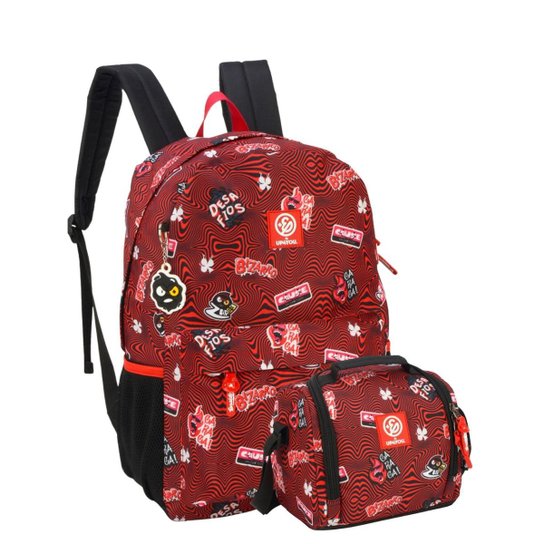 Kit Escolar Enaldinho Mochila Costas + Lancheira Térmica VM - Vinho Menor preço em Kit Escolar Enaldinho Mochila Costas + Lancheira Térmica VM - Vinho