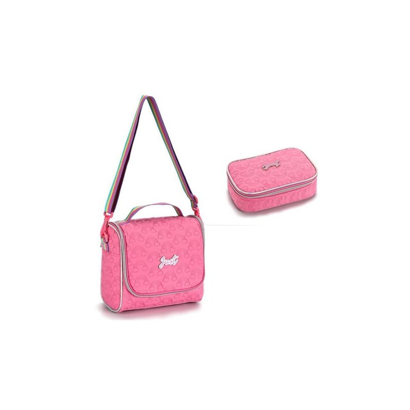 Kit Escolar Meninas Rosa Lancheira Térmica + Estojo Box em oferta na Shopee Kit Escolar Meninas Rosa Lancheira Térmica + Estojo Box