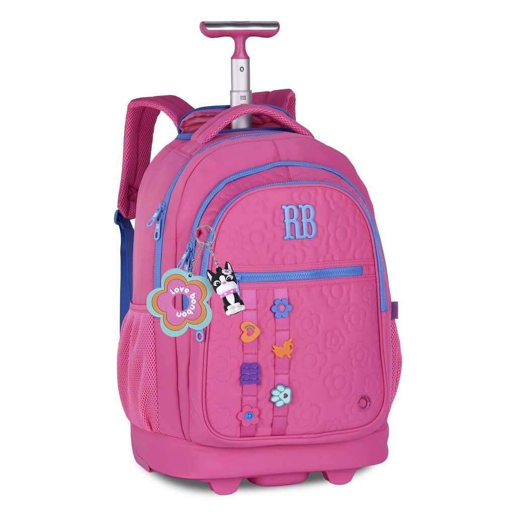 Kit Escolar Mochila Carrinho com Estojo Box Rebecca Bonbon