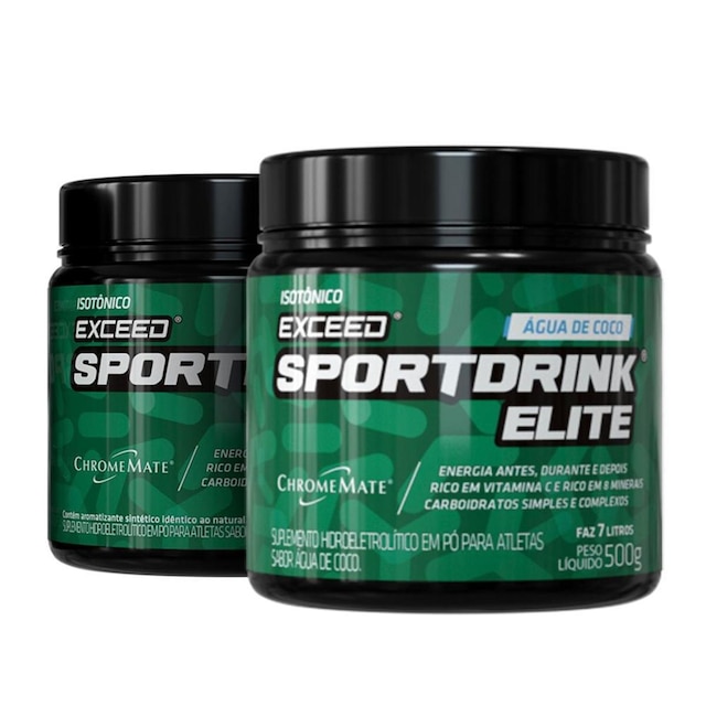 Kit Exceed Isotônico Sport Drink Elite C/ 2 potes 500g Menor preço em Kit Exceed Isotônico Sport Drink Elite C/ 2 potes 500g