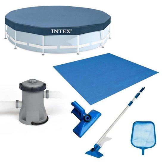 Kit Filtro 1.250 Litros/Hora 220v + Capa 305 Estrutural + Forro + Kit Limpeza Intex - Azul Menor preço em Kit Filtro 1.250 Litros/Hora 220v + Capa 305 Estrutural + Forro + Kit Limpeza Intex - Azul