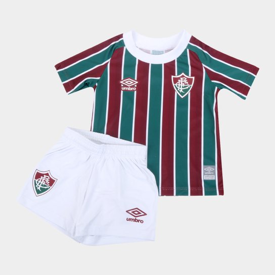 Kit Fluminense Infantil I 21/22 s/n° Torcedor Umbro - Verde+Vinho Menor preço em Kit Fluminense Infantil I 21/22 s/n° Torcedor Umbro - Verde+Vinho