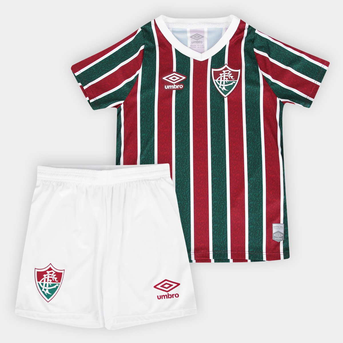 Kit Fluminense Infantil I 24/25 s/n° Torcedor Umbro Menor preço em Kit Fluminense Infantil I 24/25 s/n° Torcedor Umbro
