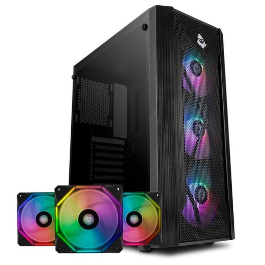Kit Gabinete Mancer Frost + Kit Ventoinhas Wave RGB 3x + Controladora - Preto é ruim? Kit Gabinete Mancer Frost + Kit Ventoinhas Wave RGB 3x + Controladora - Preto é boa?