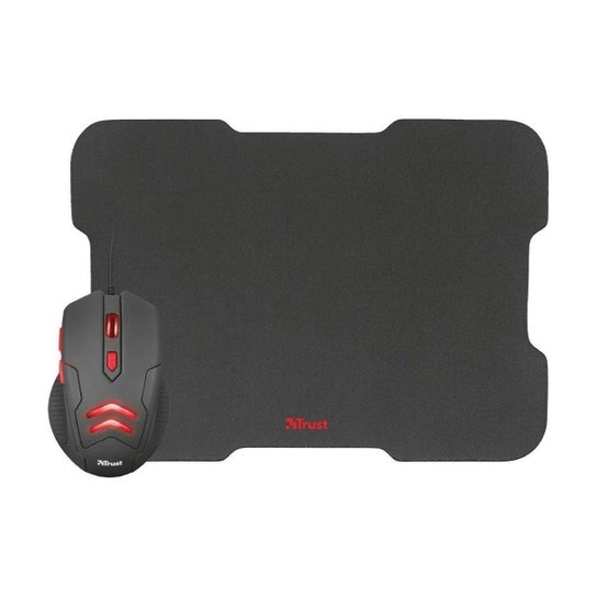 Kit Gamer Trust Mouse Ziva 3000dpi com fio e Mousepad - Preto é ruim? Kit Gamer Trust Mouse Ziva 3000dpi com fio e Mousepad - Preto é boa?