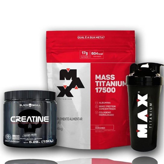 kit ganho de peso: hipercalórico 1,4 kg + creatina turbo 150 g + Garrafa Max titanium é ruim? kit ganho de peso: hipercalórico 1,4 kg + creatina turbo 150 g + Garrafa Max titanium é boa?