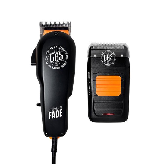 KIT GBS ABSOLUTE FADE + SHAVER 110V - Preto+Amarelo
