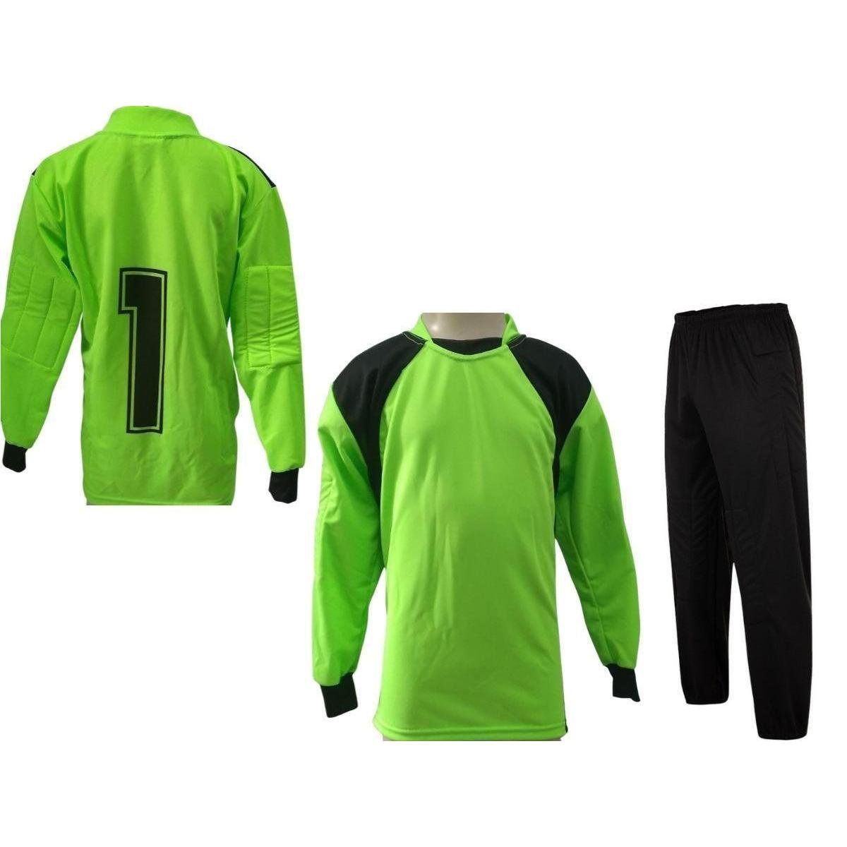 Kit Goleiro Futsal Infantil Camisa E Calça Acolchoada Menor preço em Kit Goleiro Futsal Infantil Camisa E Calça Acolchoada