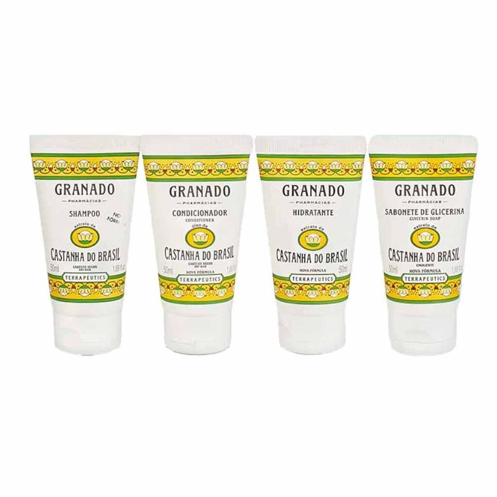 Kit Granado Terrapeutics Castanha do Brasil Necessaire Sabonete + Hidratante + Shampoo + Condiciona