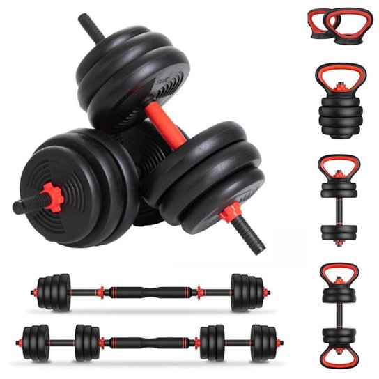 Kit Halteres 6 em 1 Peso Musculação até 20kg Ajustável Preto - Preto é ruim? Kit Halteres 6 em 1 Peso Musculação até 20kg Ajustável Preto - Preto é boa?