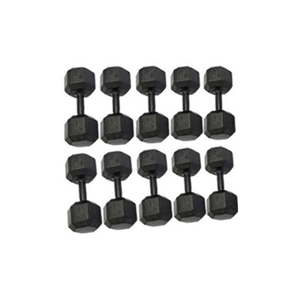 Kit Halteres Sextavado - (Pares de 5,6,7,8,9 e 10 Kg)