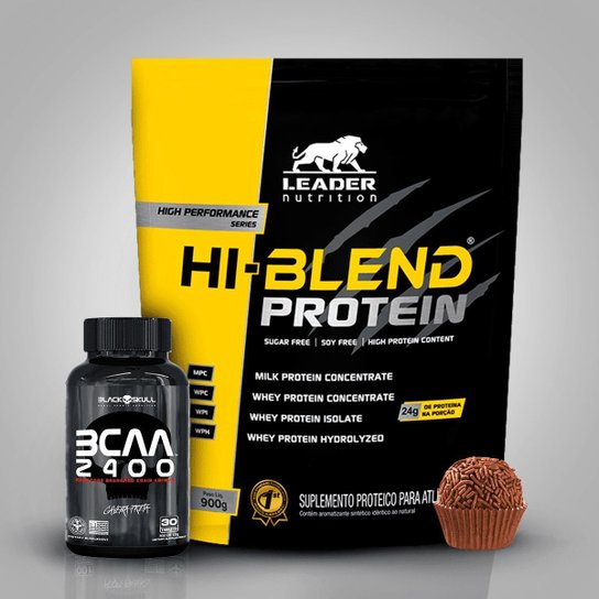 Kit HiBlend Protein (1,8Kg) + Bcaa 2400 (30cps) Leader Nutrition