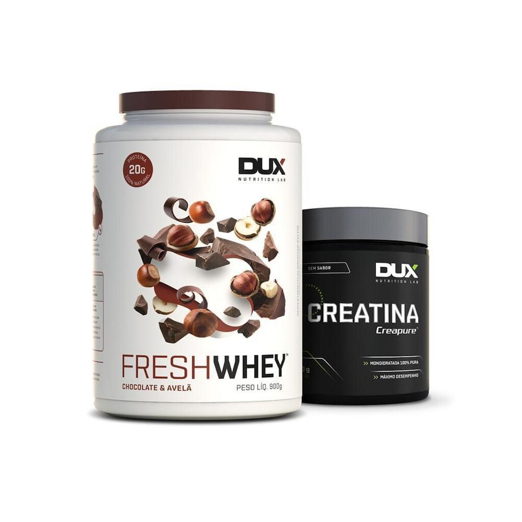 KIT HIPERTROFIA FRESHWHEY 900g Creatina + Chocolate e Pasta de Amendoim