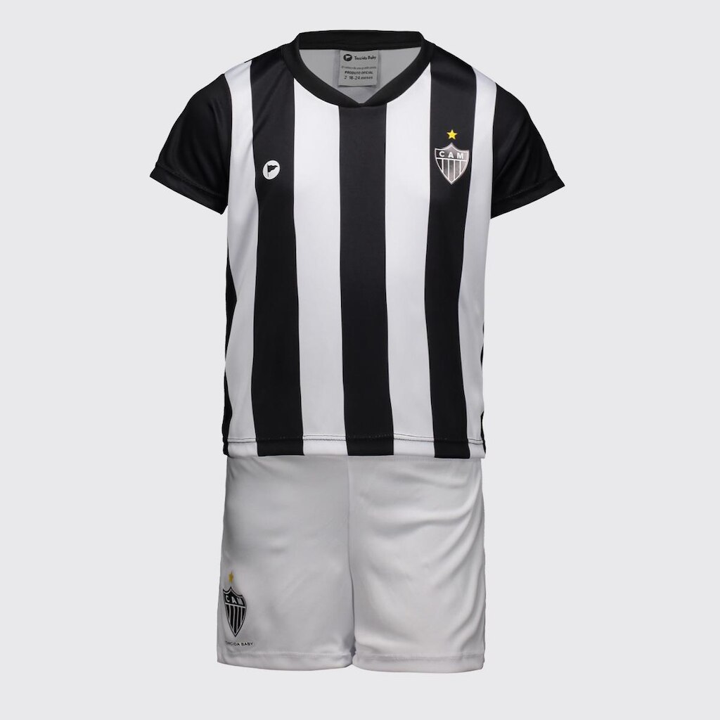 Kit Infantil Atlético Mineiro Baby com Bordado