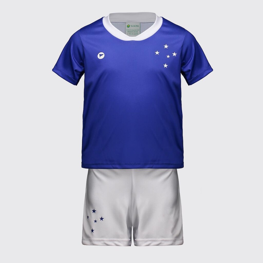 Kit Infantil Cruzeiro EC Baby com Bordado