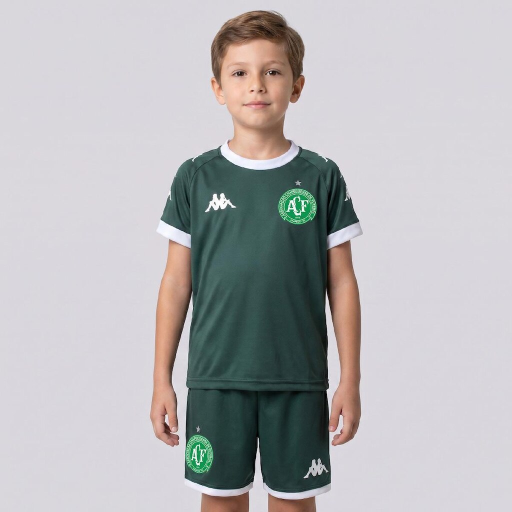 Kit Infantil Kappa Chapecoense Supporter Echo