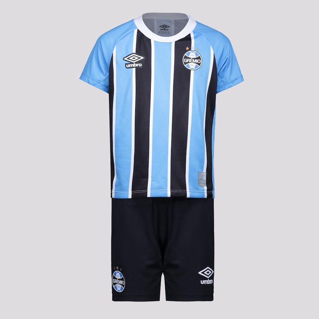 Kit Infantil Umbro Grêmio I 2025 Masculina