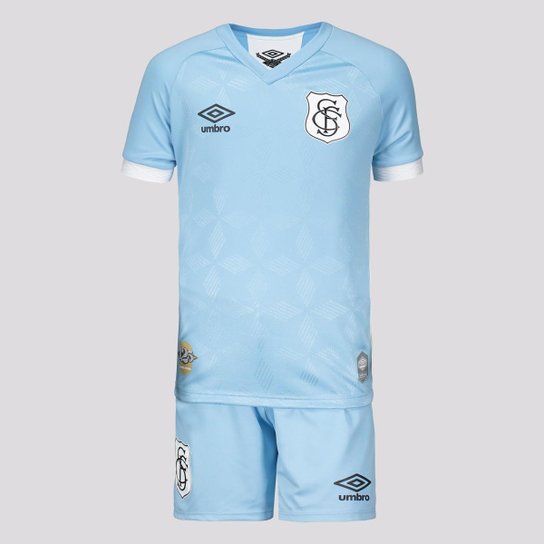 Kit Infantil Umbro Santos III 2020 - Azul Menor preço em Kit Infantil Umbro Santos III 2020 - Azul