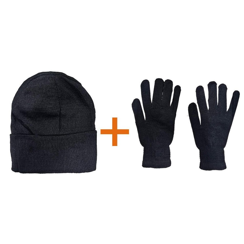 Kit Inverno Par De Luvas e Touca Para Frio Quentinho Denlex