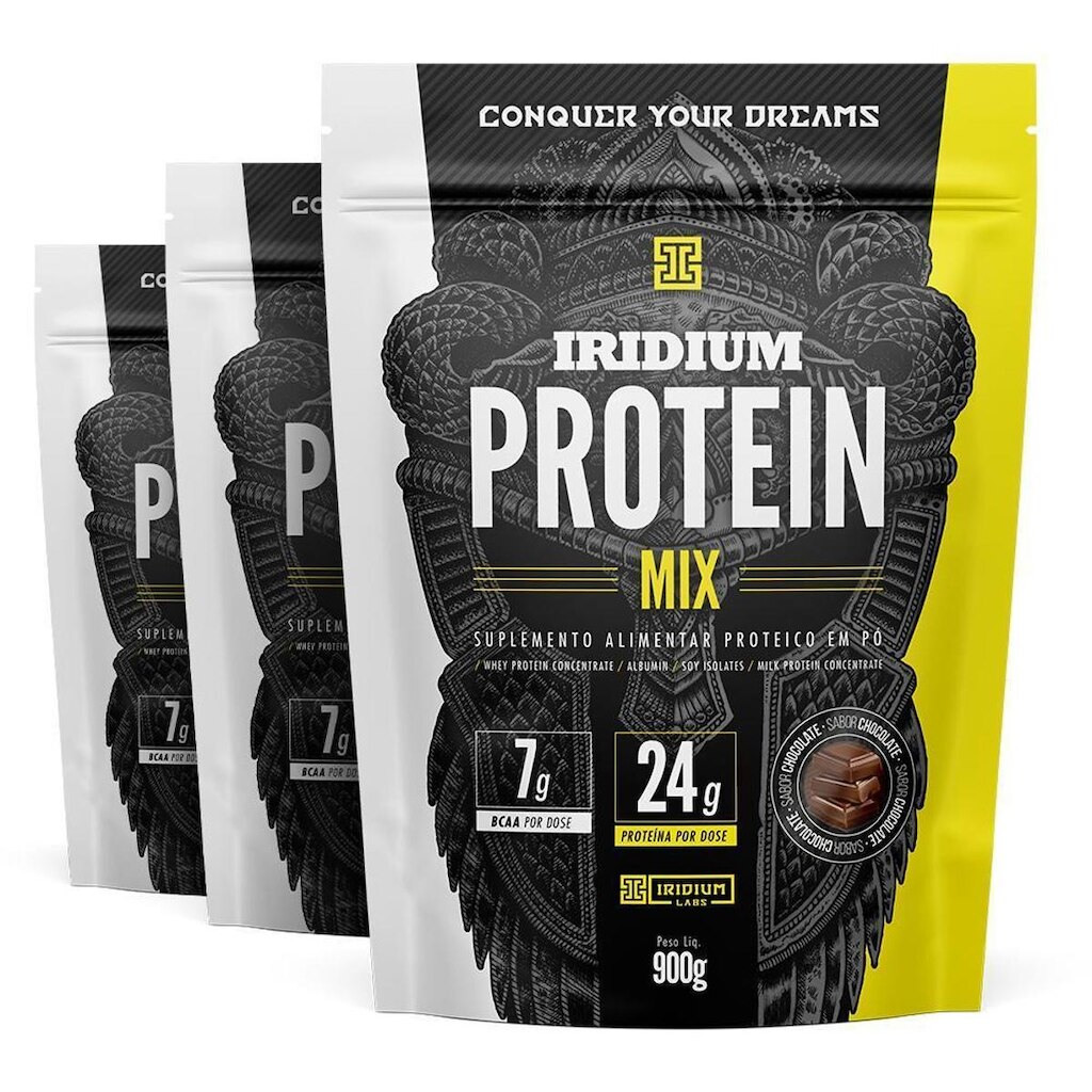 Kit Iridium Protein Mix - 3 unidades com 900g cada - Iridium Labs