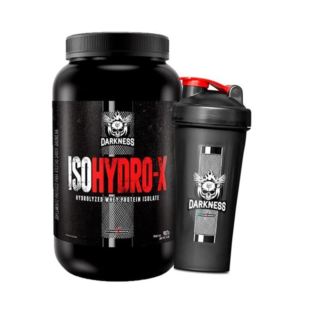 Kit Iso HydroX 907G + Coqueteleira Darkness Integralmédica Morango Netshoes