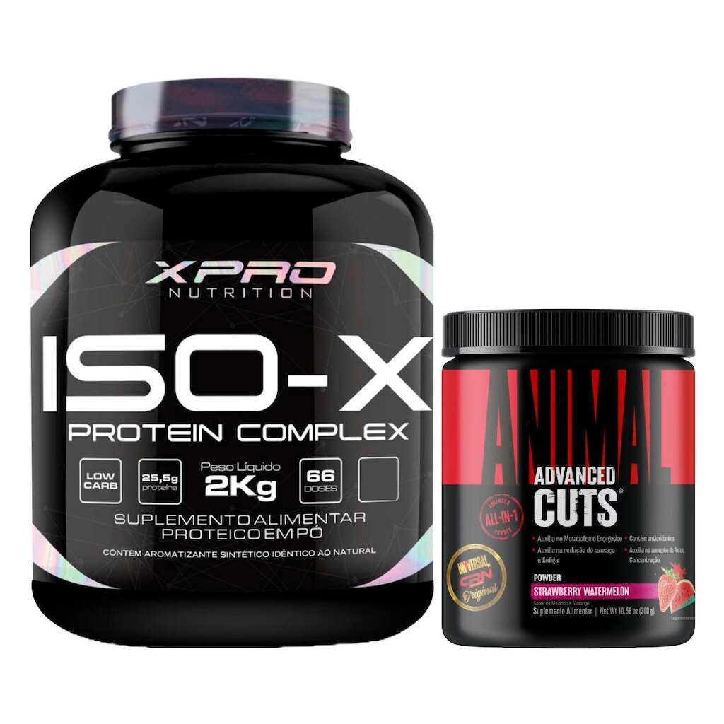 Kit Iso-XProtein Complex 2k XPro + Animal Cuts300g Universal