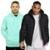 Kit Jaqueta Puffer Bobojaco e Blusa De Moletom Hyve Masculino - Verde+Preto