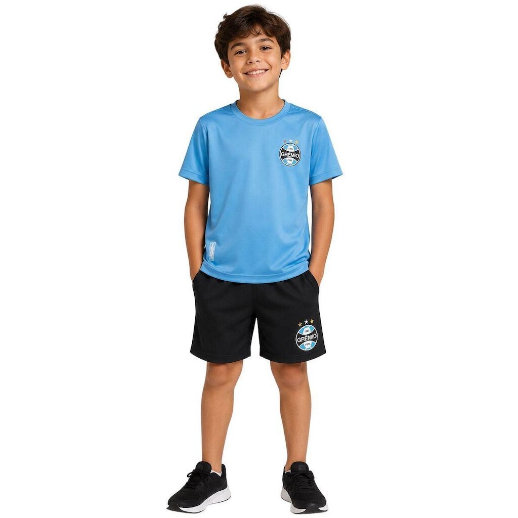 KIT JOGO GREMIO 1903 1126019-183 - AZUL/PRETO 4A