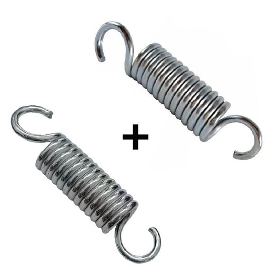 Kit Jump 10 Molas Direitas + 10 Molas Esquerdas 8cm - Cinza Menor preço em Kit Jump 10 Molas Direitas + 10 Molas Esquerdas 8cm - Cinza