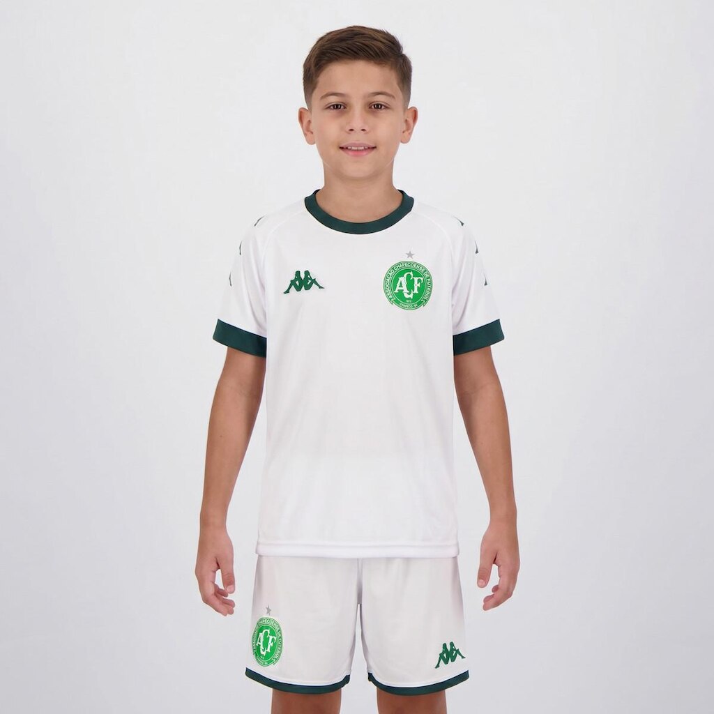 Kit Juvenil Kappa Chapecoense Supporter Echo