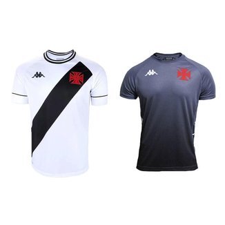 Kit Kappa 2 Camisas Vasco 2020 Away e Treino C.T