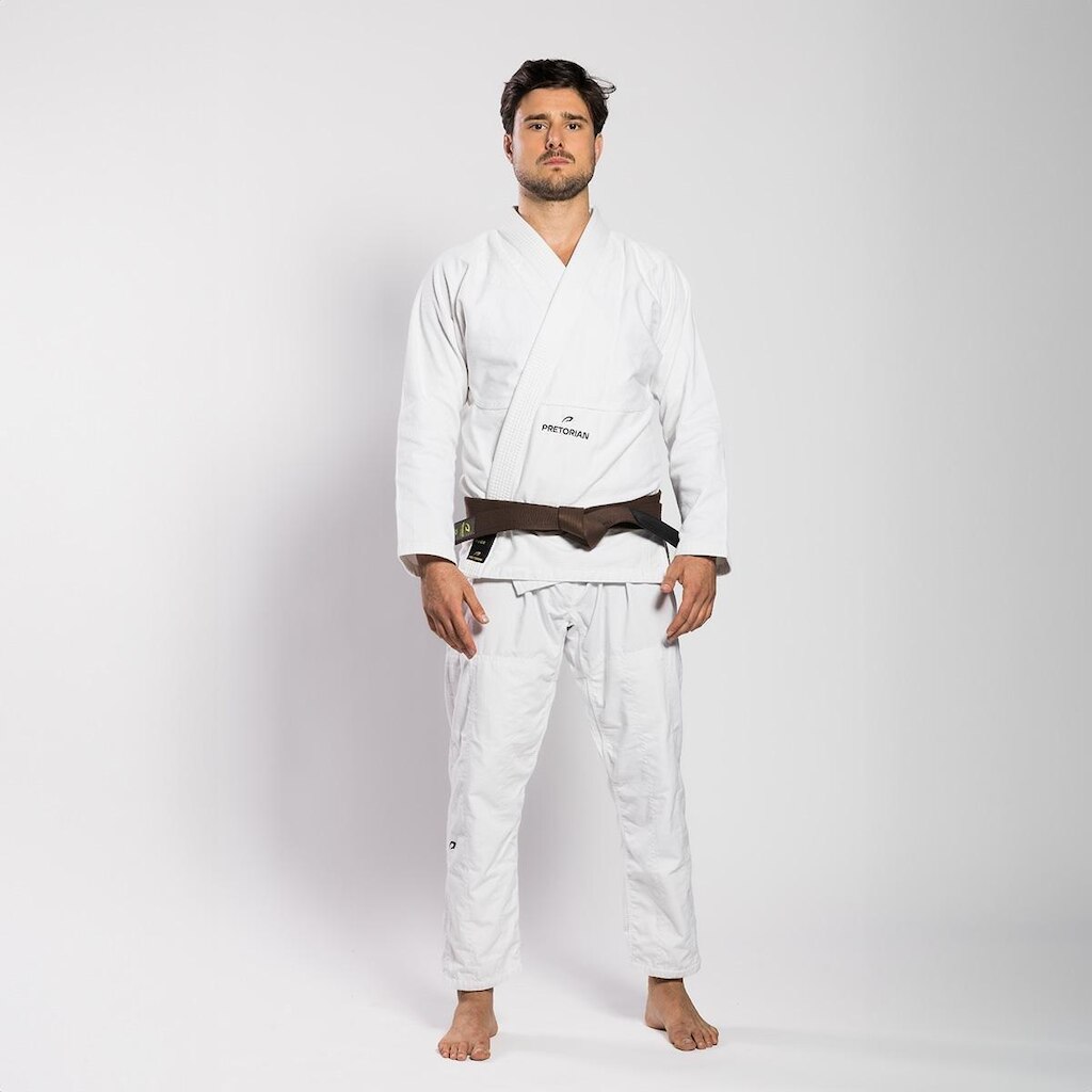 Kit Kimono First Fight for Good 350G + Faixa Branca Pretorian